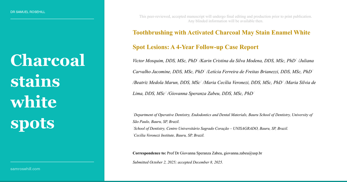 When Whitening Powder Turns the White Spots Grey