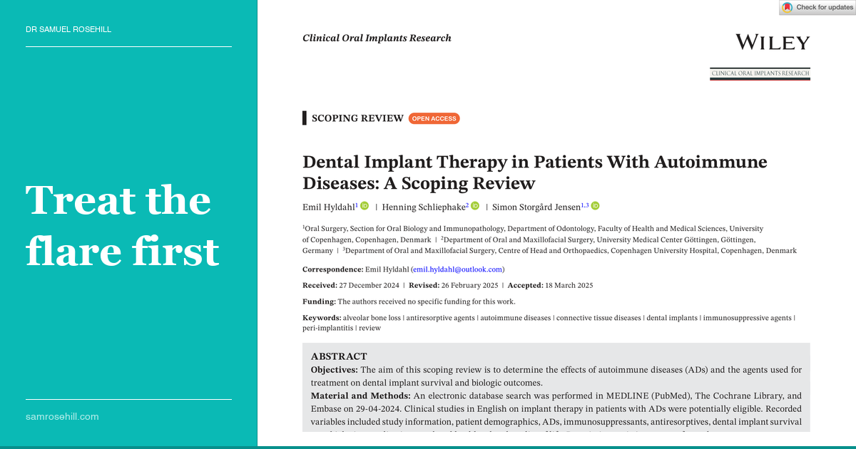 Thumbnail for Autoimmune Disease Is Not the Implant Contraindication You Think It Is