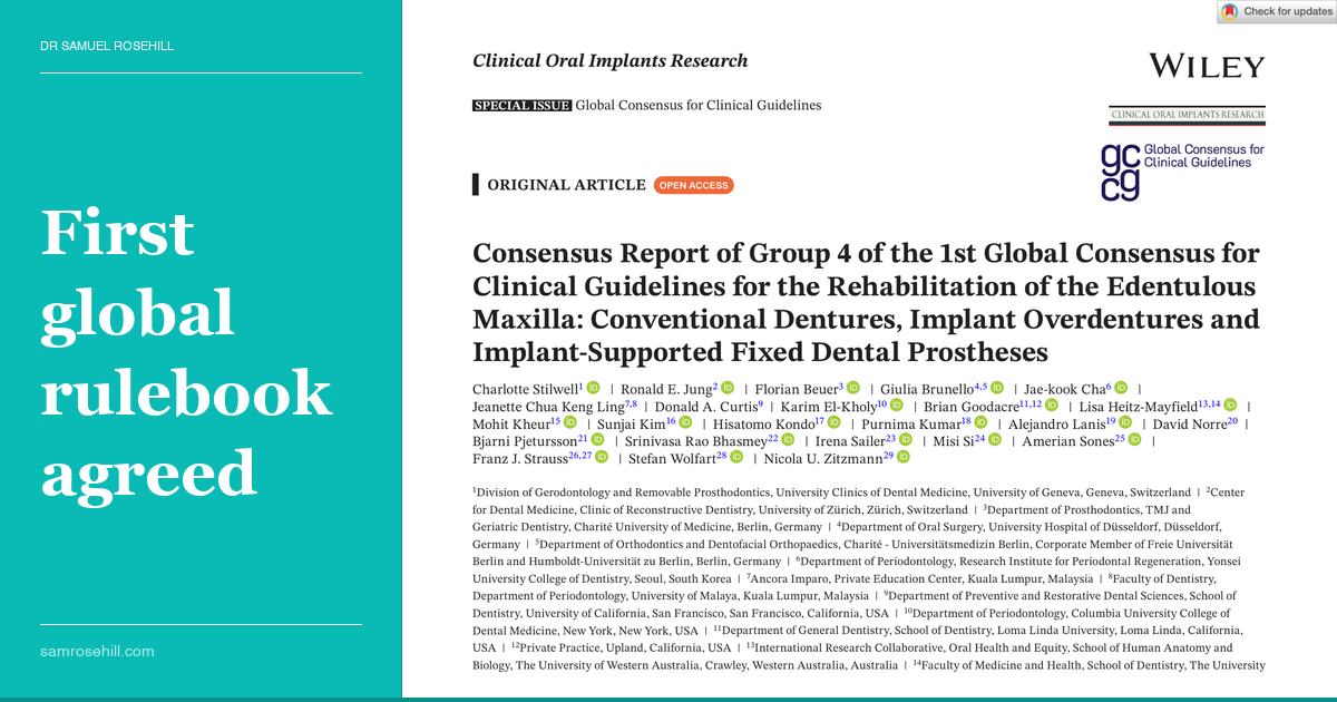 The Edentulous Maxilla Finally Gets a Rulebook