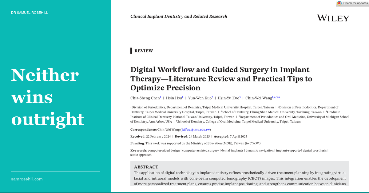 Static or Dynamic? Choosing Your Digital Guided Surgery Pathway