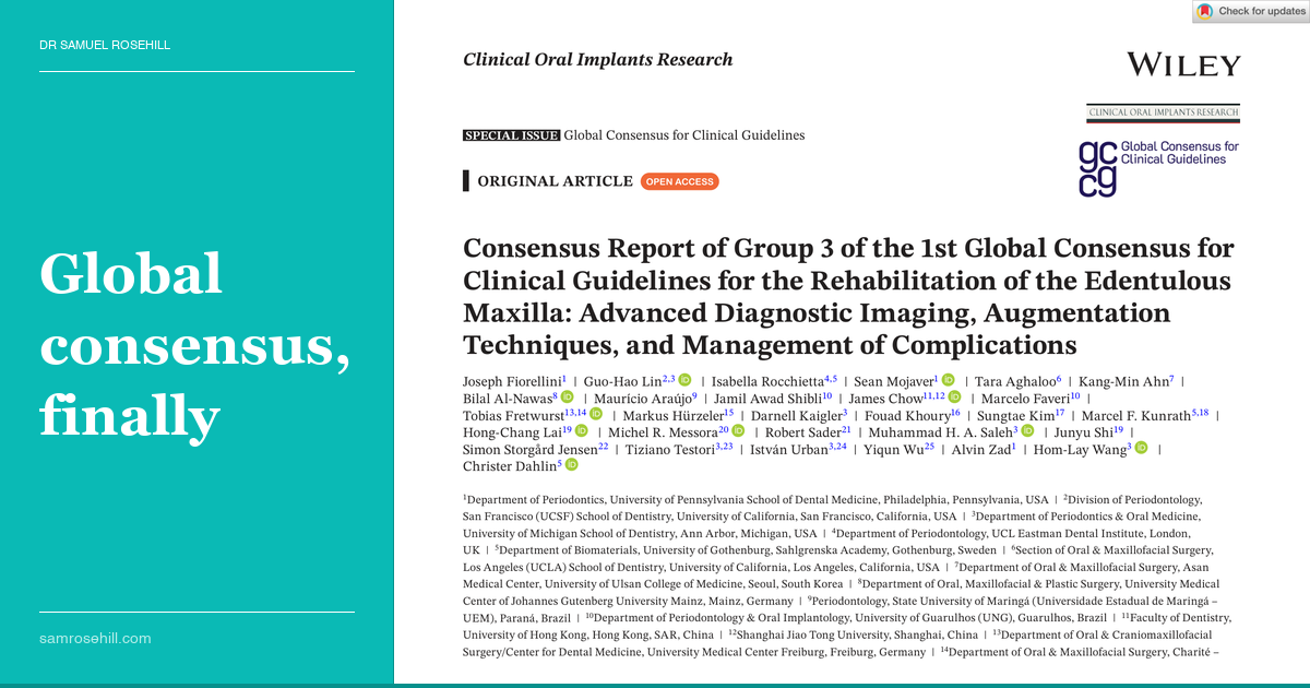 The Rules of the Atrophic Maxilla, Finally Agreed Upon