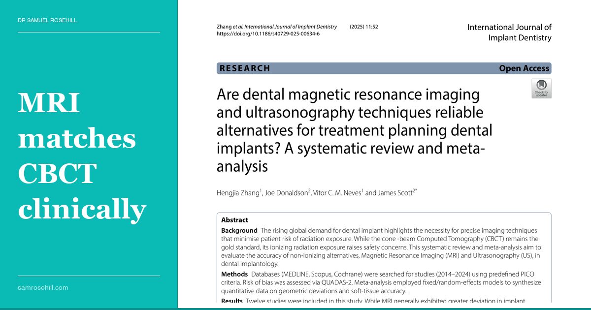 MRI and Ultrasound for Implant Planning — The Radiation-Free Alternative Arrives