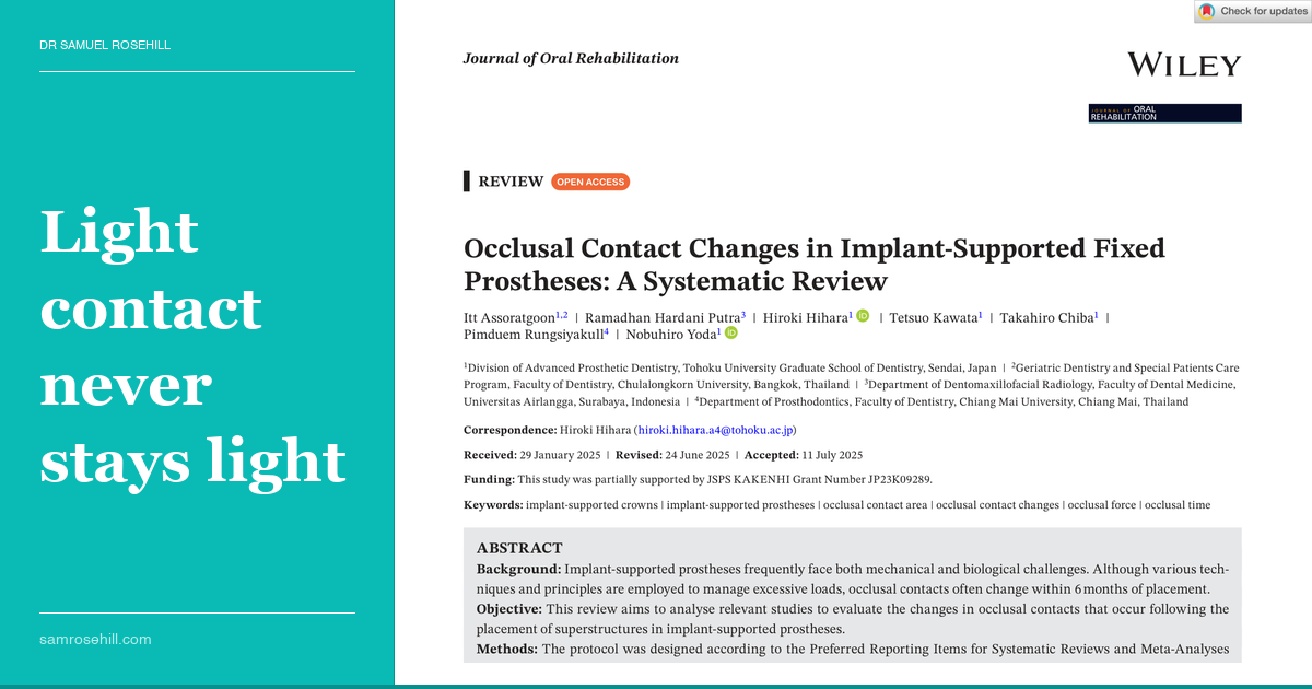 Your Implant Crown Will Win the Occlusal Arms Race. Eventually.