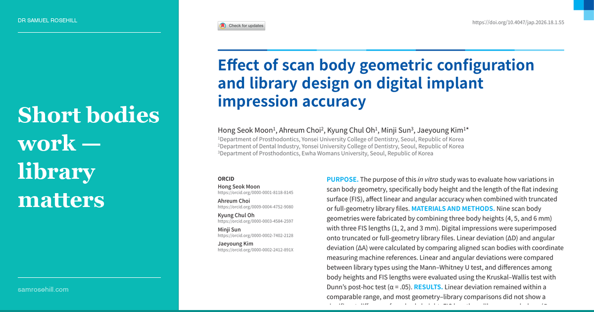 The Short Scan Body Problem Has a Surprisingly Simple Fix